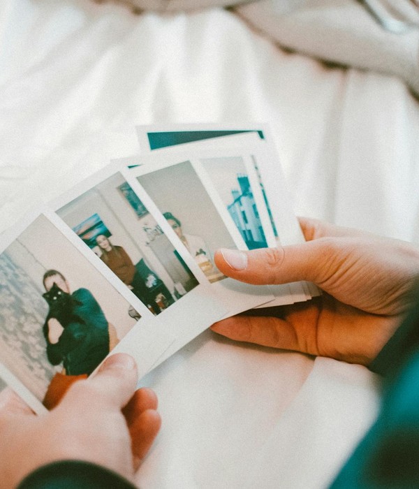 Hands holding a collection of vintage polaroid photos, capturing cherished memories in a cozy indoor setting.